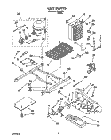UNIT Diagram and Parts List for 3XRA720  Whirlpool Refrigerator