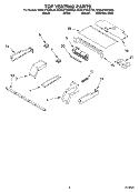 TOP VENTING PARTS, OPTIONAL PARTS Diagram and Parts List for KEBC278KSS02  KitchenAid Wall Oven