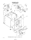 SECTION Diagram and Parts List for LE5605XPW0  Whirlpool Dryer