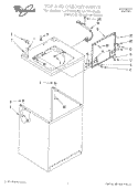 TOP AND CABINET, LIT/OPTIONAL Diagram and Parts List for LLT7144AN0  Whirlpool Washer