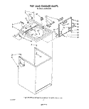 TOP AND CABINET, NOT ILLUSTRATED AND OPTIONAL Diagram and Parts List for LA6400XPW6  Whirlpool Washer