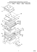 REFRIGERATOR SHELF Diagram and Parts List for GD22DCXHT02  Whirlpool Refrigerator