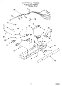 CONTROL Diagram and Parts List for 3XART745GW01  Whirlpool Refrigerator