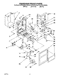 DISPENSER FRONT Diagram and Parts List for ET25DQRBW00  Whirlpool Refrigerator