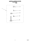 MISCELLANEOUS  PARTS, OPTIONAL PARTS (NOT INCLUDED) Diagram and Parts List for IP43000  Inglis Washer