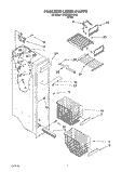 FREEZER LINER Diagram and Parts List for 3XARG498WP00  Whirlpool Refrigerator