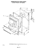 REFRIGERATOR DOOR Diagram and Parts List for ET18JMXRWR1  Whirlpool Refrigerator
