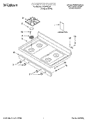 Part Location Diagram of LIT8274006 Whirlpool Tech Sheet (Supplemental)