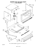 CABINET AND AIRFLOW Diagram and Parts List for RM288PXP0  Whirlpool Microwave Oven Combo