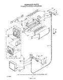 ICEMAKER, LIT/OPTIONAL Diagram and Parts List for ET18JMYSN0C  Whirlpool Refrigerator
