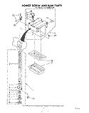POWER SCREW AND RAM Diagram and Parts List for JJTF8500XLP1  Whirlpool Trash Compactor