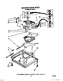 MACHINE BASE Diagram and Parts List for AL3132WL0  Whirlpool Washer