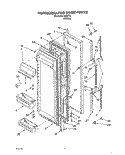 REFRIGERATOR DOOR Diagram and Parts List for 3XRA710  Whirlpool Refrigerator