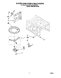 CAVITY AND TURNTABLE Diagram and Parts List for RM280PXBB1  Whirlpool Microwave Oven Combo
