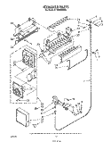 ICE MAKER , LIT/OPTIONAL Diagram and Parts List for ET18HMXSW05  Whirlpool Refrigerator