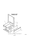 DRAWER Diagram and Parts List for SE960PEPW1  Whirlpool Range