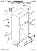 CABINET PARTS Diagram and Parts List for KTRC19KMSS00  KitchenAid Refrigerator