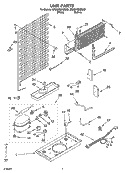 UNIT PARTS Diagram and Parts List for ER8MHMXML02  Whirlpool Refrigerator