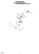PUMP PARTS Diagram and Parts List for GI1500PHB6  Whirlpool Ice Maker