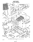 UNIT Diagram and Parts List for ED26SSXLWR1  Whirlpool Refrigerator