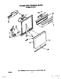 FRAME AND CONSOLE Diagram and Parts List for DU9420XX0  Whirlpool Dishwasher
