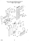 AIR FLOW AND RESERVOIR Diagram and Parts List for KSSS42QHB00  KitchenAid Refrigerator