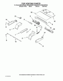 TOP VENTING PARTS Diagram and Parts List for RBD245PRQ05  Whirlpool Wall Oven