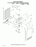 AIR FLOW PARTS Diagram and Parts List for KSRJ25FXMS03  KitchenAid Refrigerator