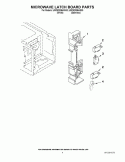 MICROWAVE LATCH BOARD PARTS Diagram and Parts List for UMC5200BAS00  Whirlpool Microwave