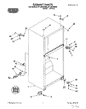 CABINET Diagram and Parts List for RT14HDXEN00  Roper Refrigerator