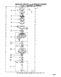 BASKET DRIVE AND BRAKE Diagram and Parts List for LA5805XKW0  Whirlpool Washer