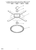 LOWER WASHARM AND STRAINER Diagram and Parts List for KUDG25SHBL1  KitchenAid Dishwasher