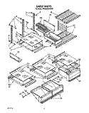 SHELF, LIT/OPTIONAL Diagram and Parts List for KTRS25KWWH01  KitchenAid Refrigerator