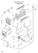 ICE MAKER, LIT/OPTIONAL Diagram and Parts List for 3XART725F00  Whirlpool Refrigerator
