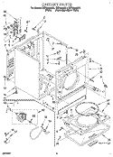 SECTION Diagram and Parts List for REX6646AL2  Roper Dryer