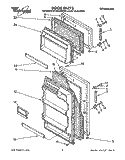 DOOR Diagram and Parts List for ET14LCRWW01  Whirlpool Refrigerator