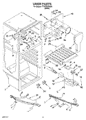 LINER Diagram and Parts List for TT18TKXKQ00  Estate Refrigerator