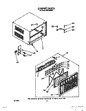 CABINET Diagram and Parts List for ACH184XX0  Whirlpool Air Conditioner