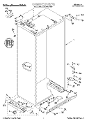 CABINET Diagram and Parts List for KSSC36MFS05  KitchenAid Refrigerator