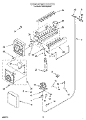 ICEMAKER Diagram and Parts List for KBRC36MHS01  KitchenAid Refrigerator