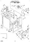 SECTION Diagram and Parts List for REL4622BL2  Roper Dryer