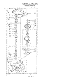 GEARCASE Diagram and Parts List for LA6058XTM0  Whirlpool Washer