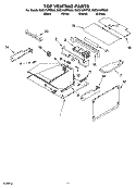 TOP VENTING PARTS, OPTIONAL PARTS Diagram and Parts List for GMC275PRB00  Whirlpool Microwave Oven Combo