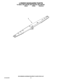 LOWER WASHARM PARTS Diagram and Parts List for WDT770PAYW3  Whirlpool Dishwasher