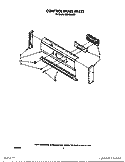 CONTROL PANEL Diagram and Parts List for BES430WW0  Roper Range