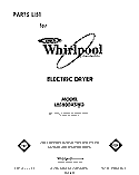 SECTION Diagram and Parts List for LE5800XSW3  Whirlpool Dryer
