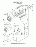 ICEMAKER PARTS Diagram and Parts List for KSSO42FTX04  KitchenAid Refrigerator