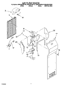 AIR FLOW PARTS Diagram and Parts List for KSRA25KKBT02  KitchenAid Refrigerator