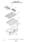 SHELF Diagram and Parts List for ET14JKXWN01  Whirlpool Refrigerator