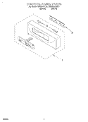CONTROL PANEL, LITERATURE Diagram and Parts List for KEBS247DBL7  KitchenAid Wall Oven